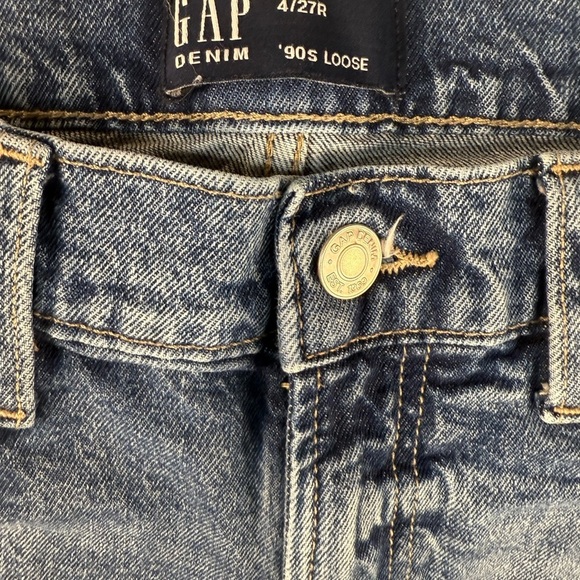 Gap Classic 90's Loose Denim Jeans Blue Women's Size 4 - Picture 2 of 7